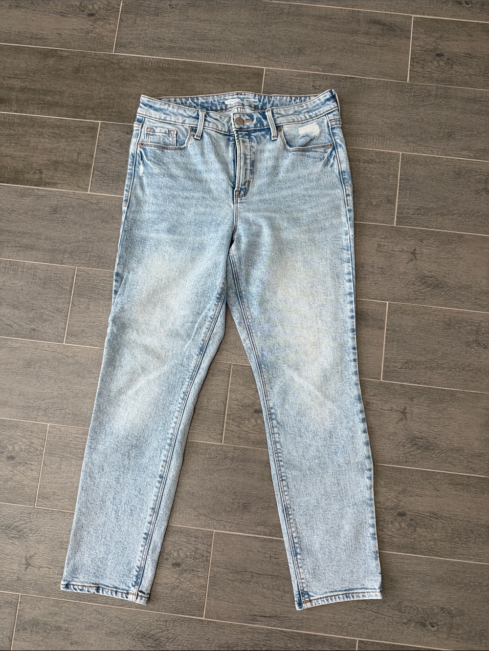 Old Navy Power Straight High-Rise Light Wash Women’s Jeans - Classic Light Blue